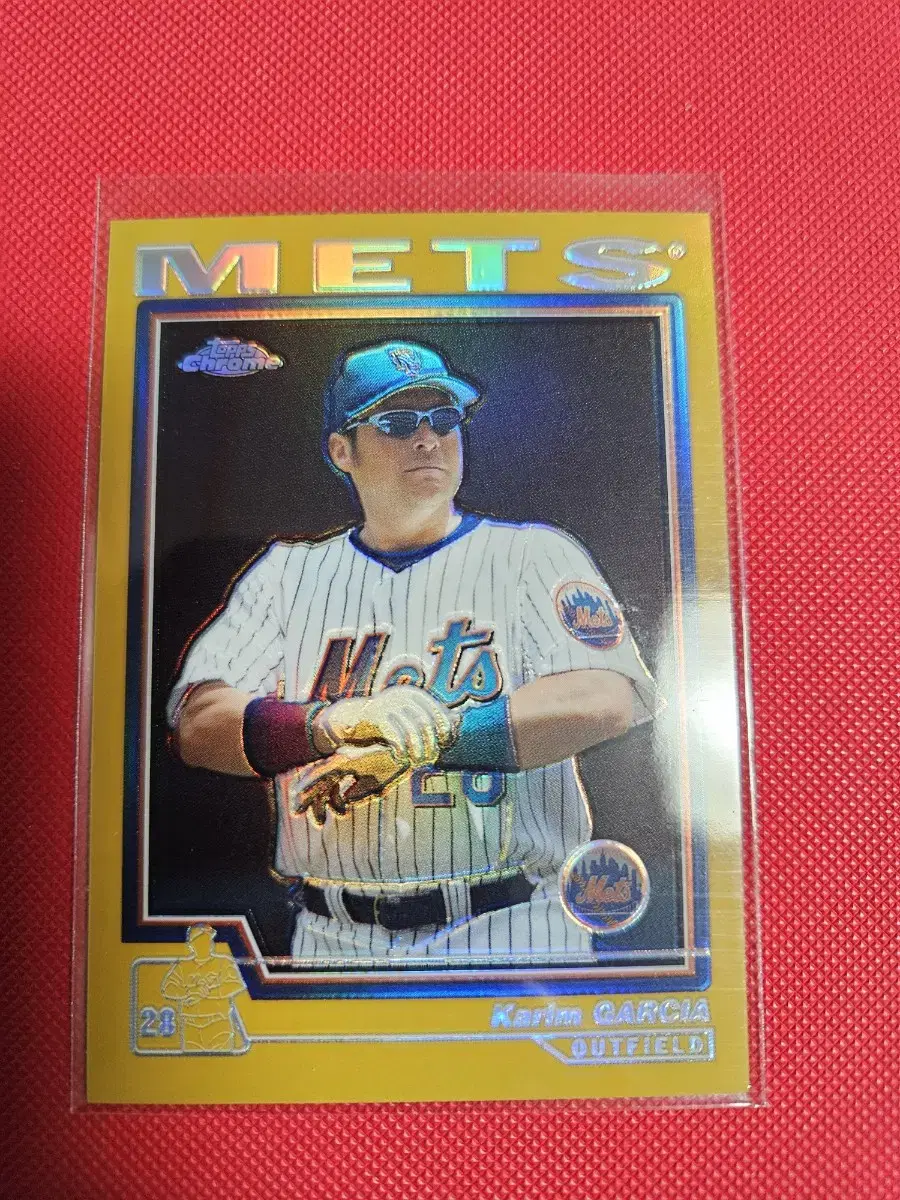 롯데 한화 용병 카림 가르시아 Topps Chrome 골드 리플렉터 카드